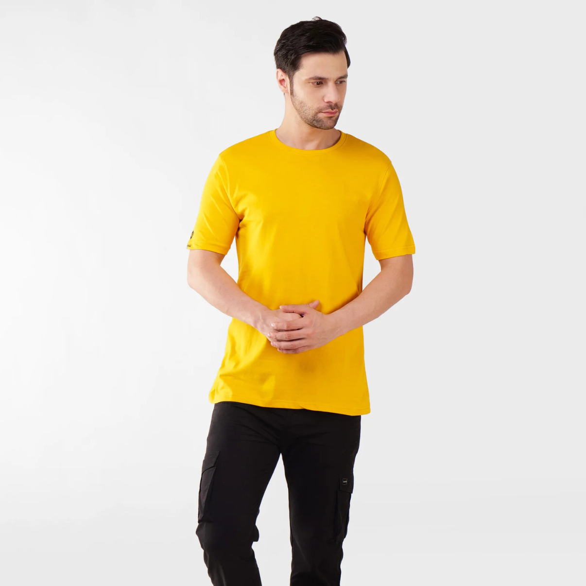 Cotton Plain-Regular Fit - YELLOW