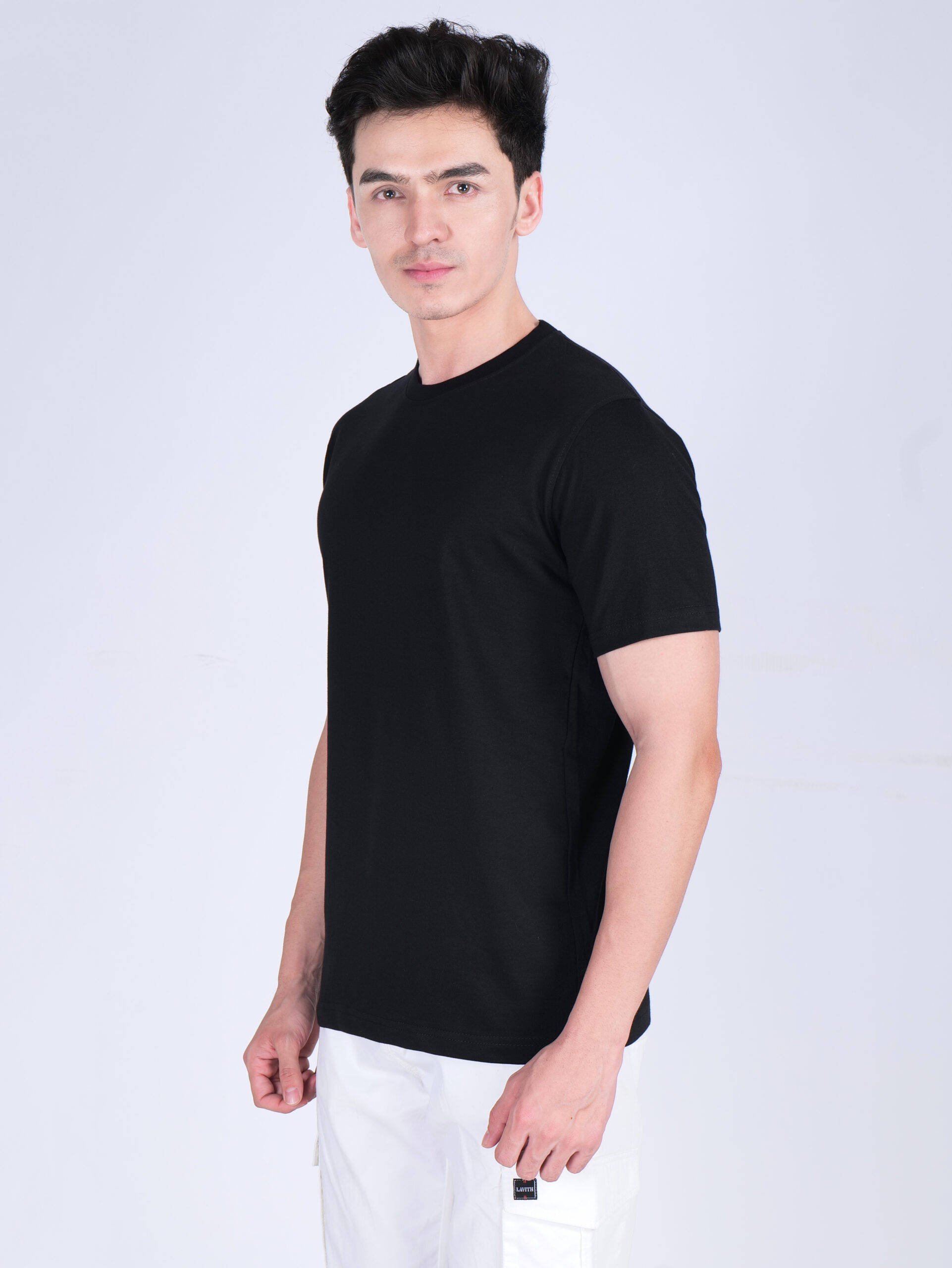Cotton Plain-Regular Fit - Black - Image 2
