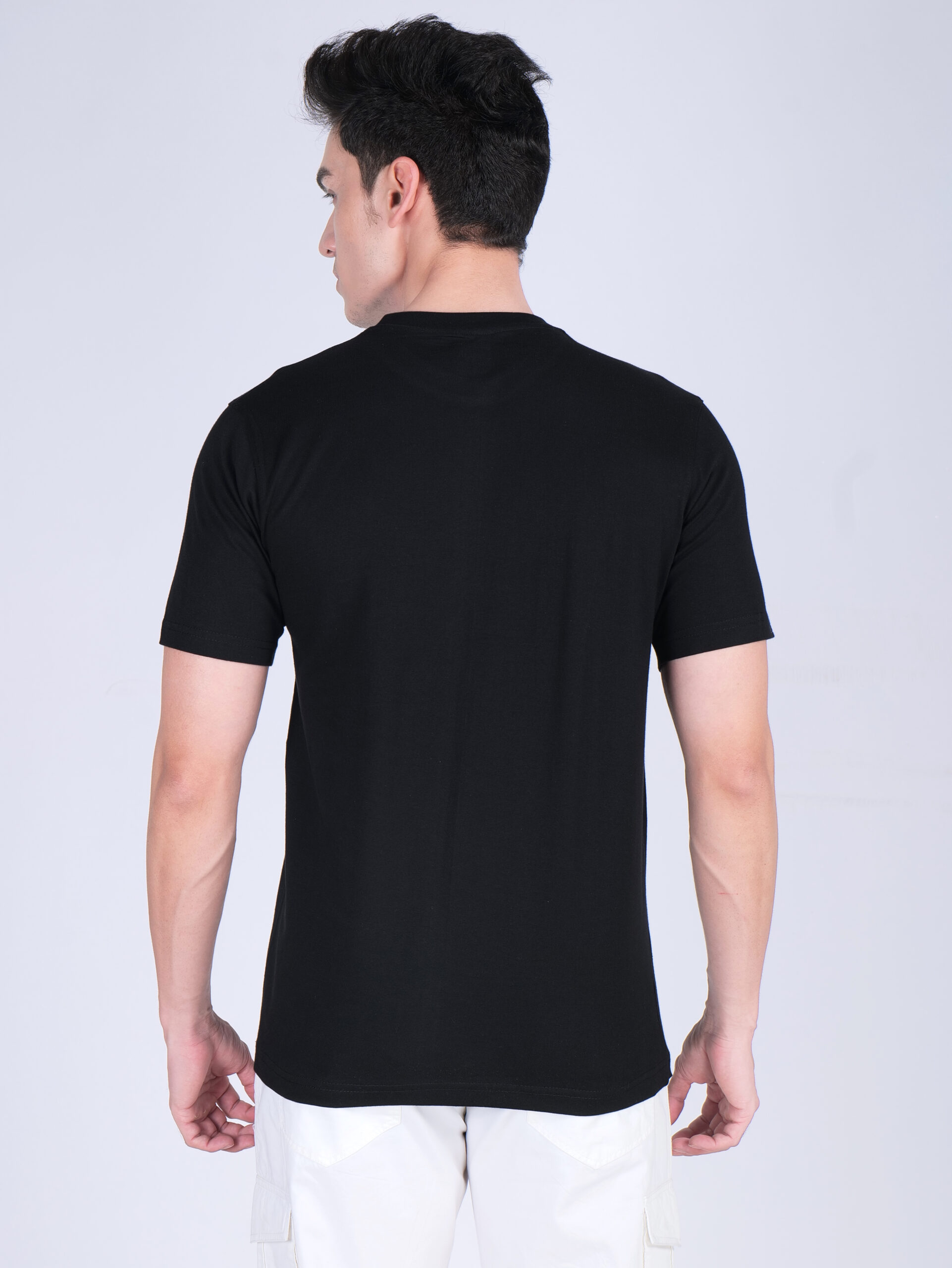 Cotton Plain-Regular Fit - Black - Image 4