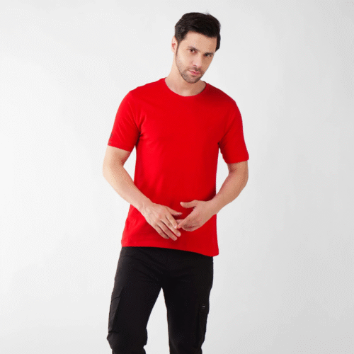 Cotton Plain-Regular Fit - RED