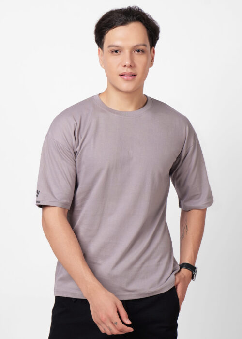 Oversized Solid Heavy Cotton - GRAY
