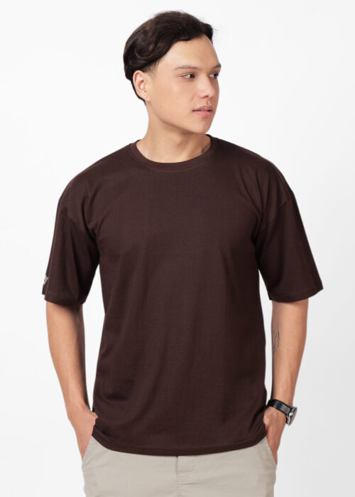 Oversized Solid Heavy Cotton - BROWN