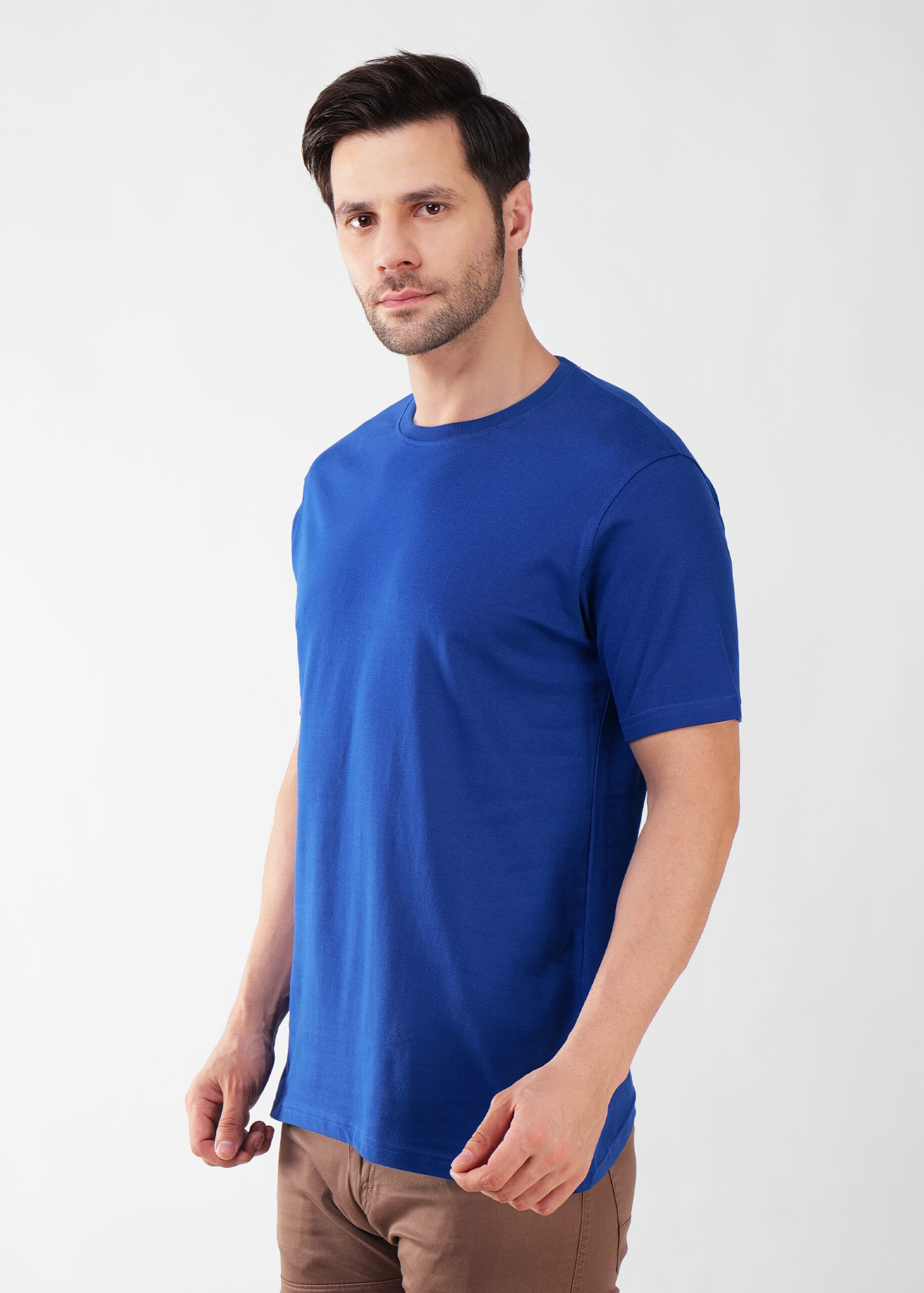 Cotton Plain-Regular Fit - ROYAL BLUE - Image 3