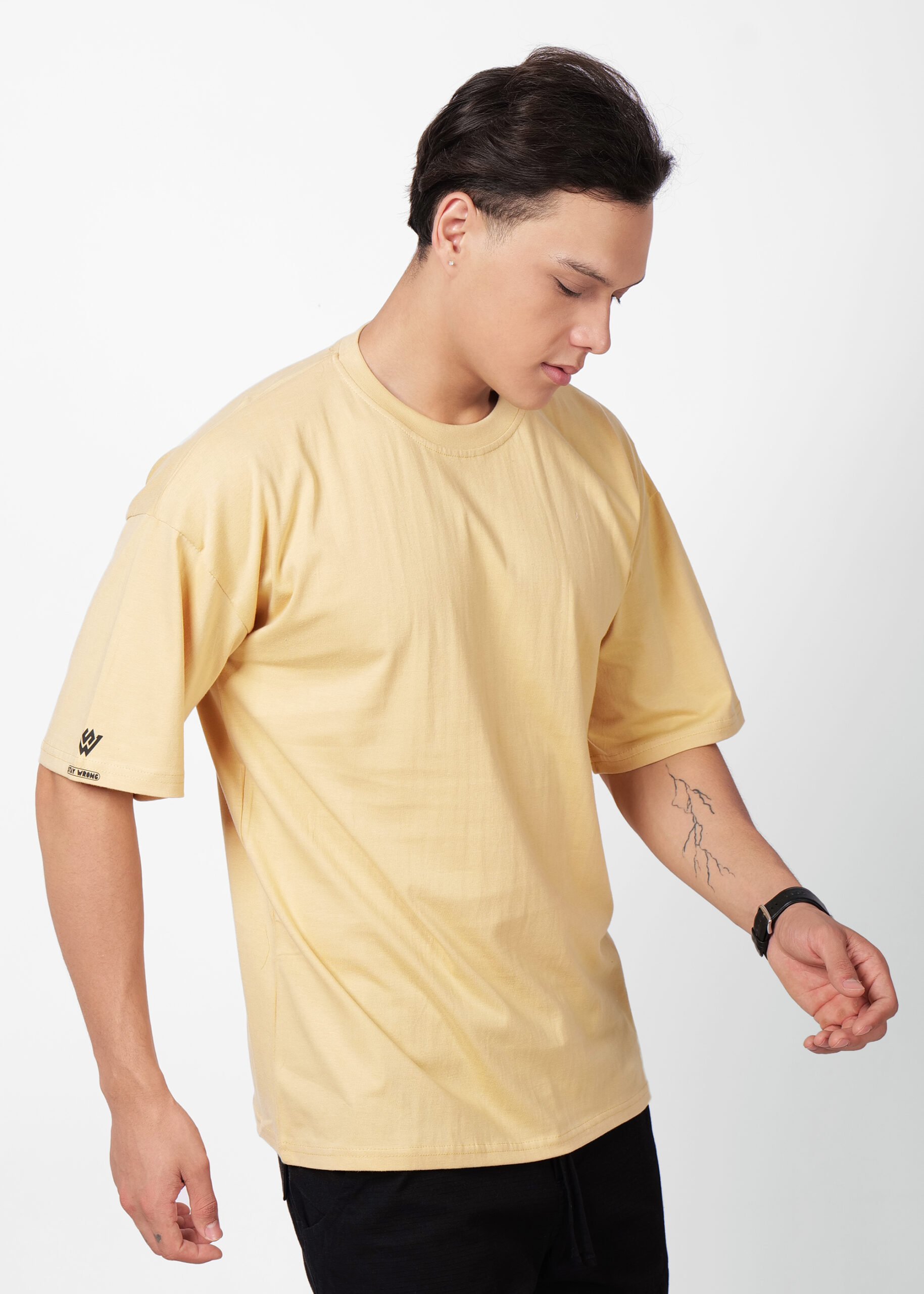 Oversized Solid Heavy Cotton - BIEGE - Image 3