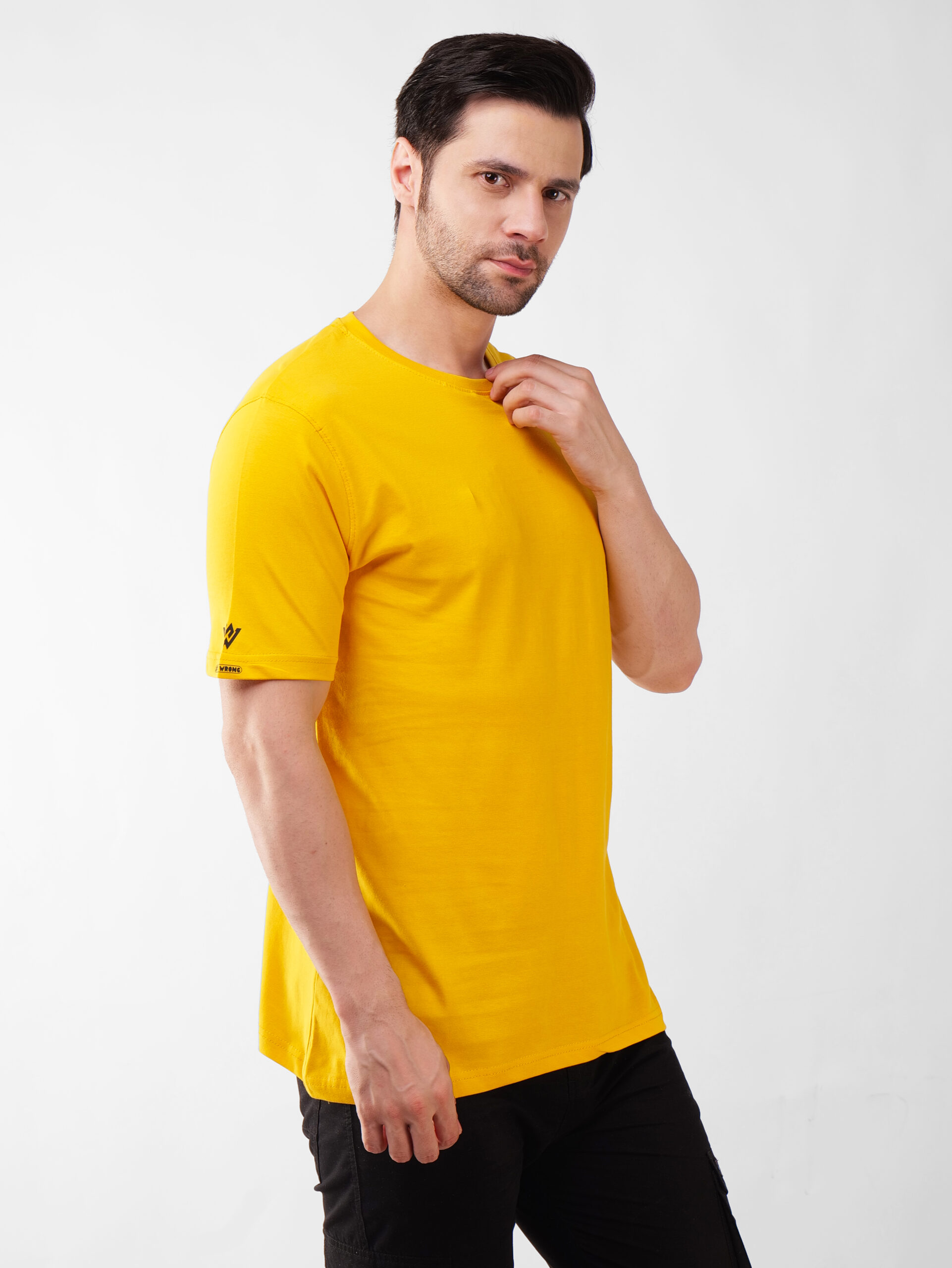 Cotton Plain-Regular Fit - YELLOW - Image 4