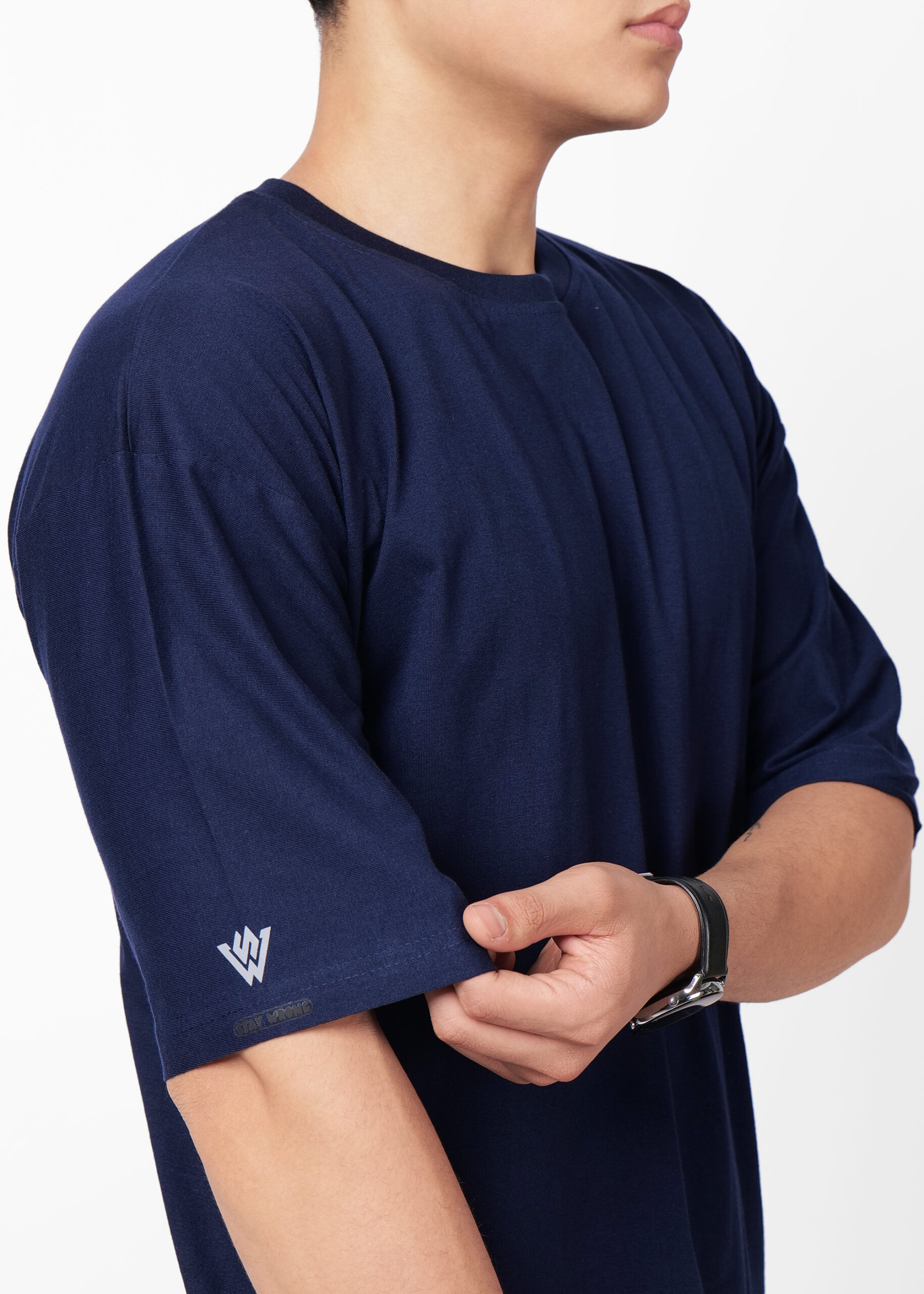 Oversized Solid Heavy Cotton - NAVY BLUE - Image 5
