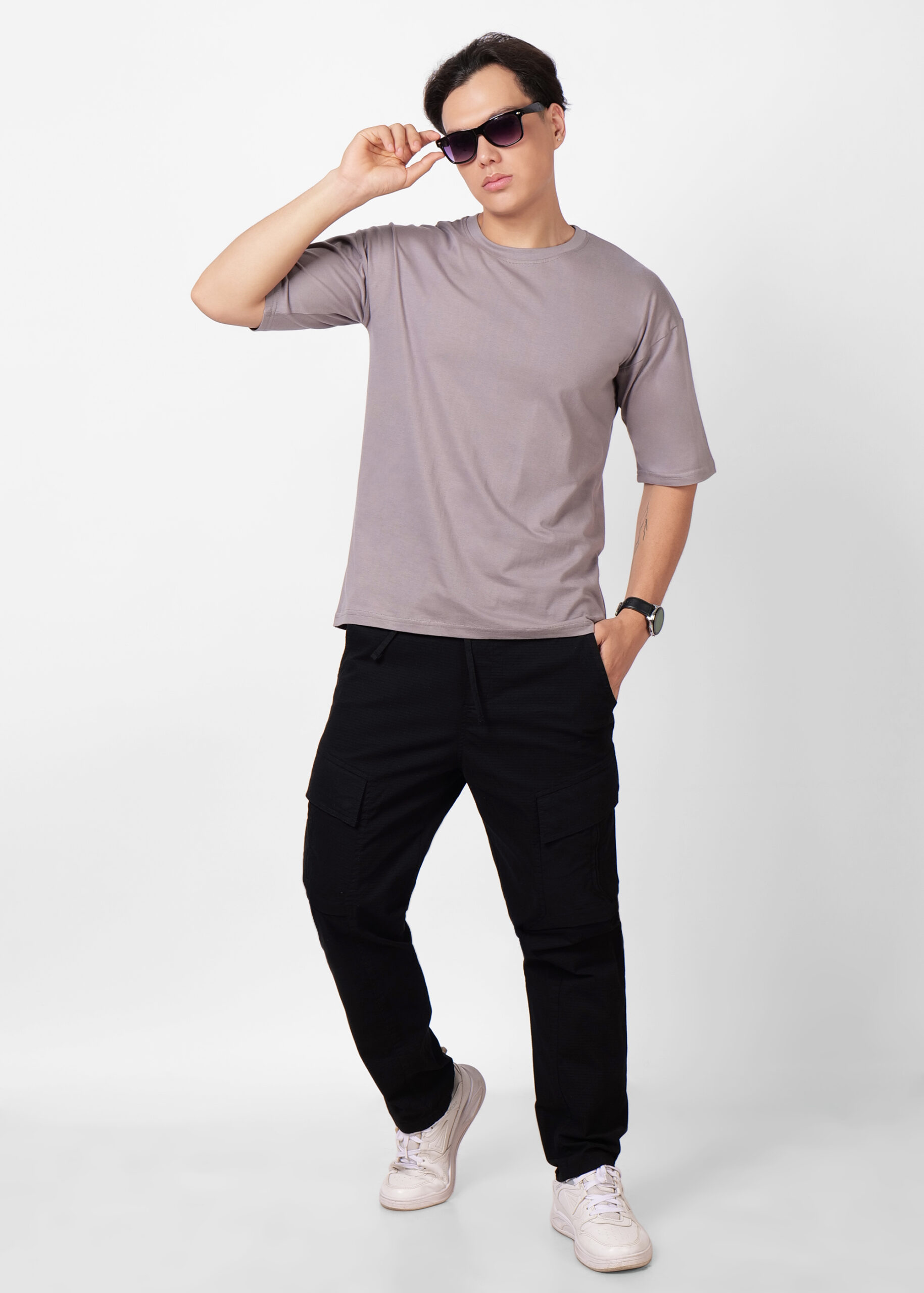 Oversized Solid Heavy Cotton - GRAY - Image 6