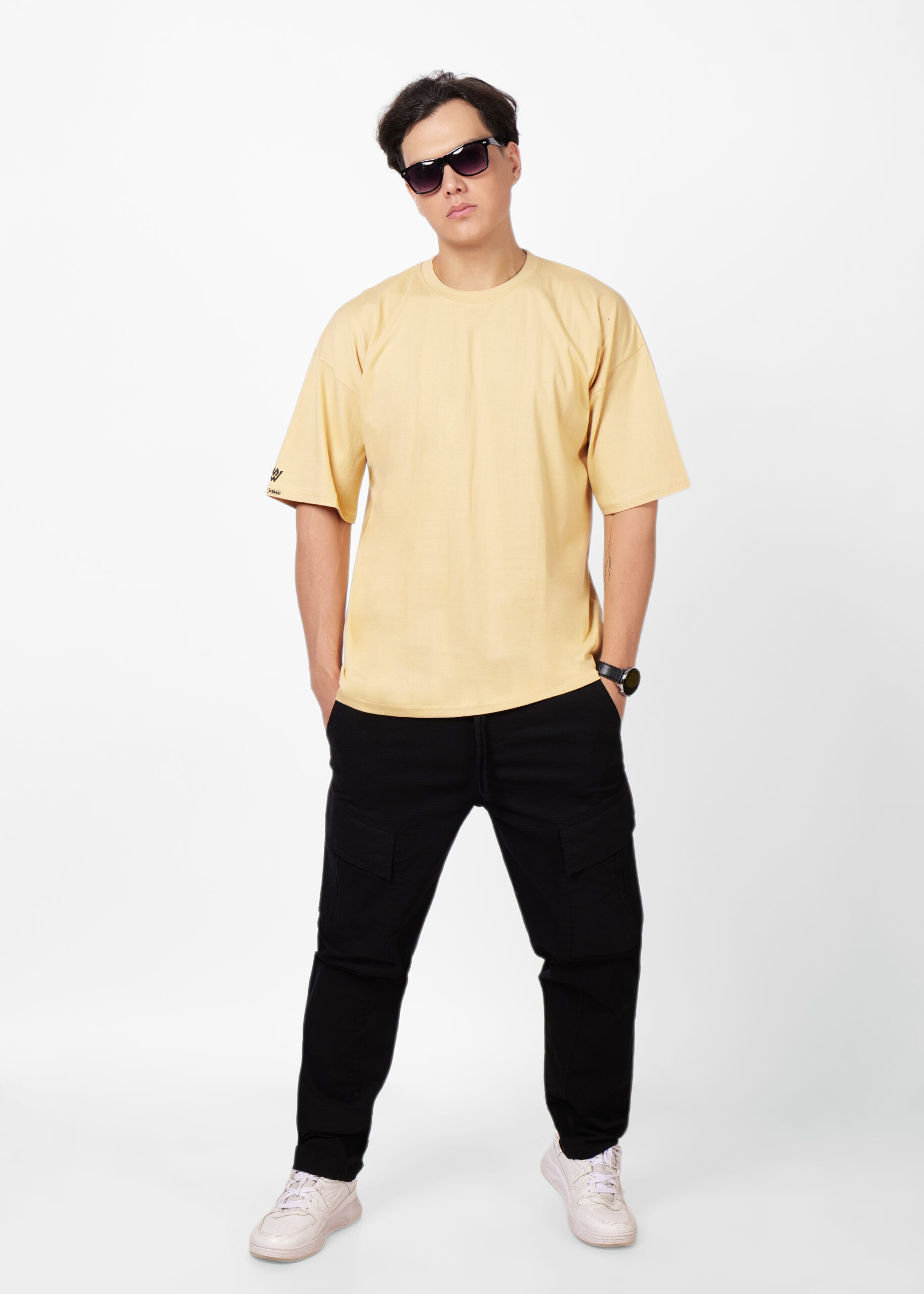 Oversized Solid Heavy Cotton - BIEGE - Image 6