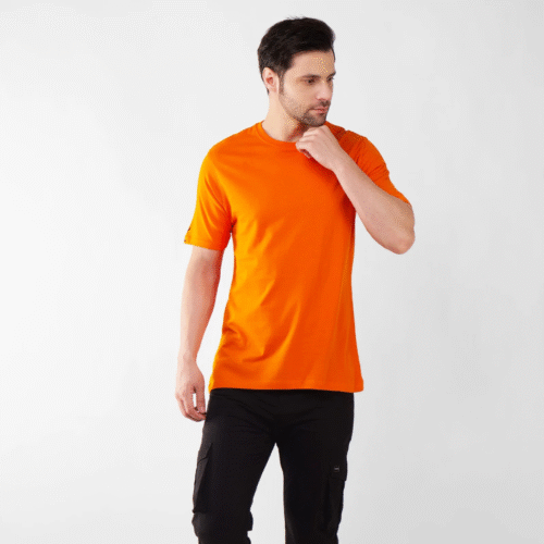 Cotton Plain-Regular Fit - ORANGE