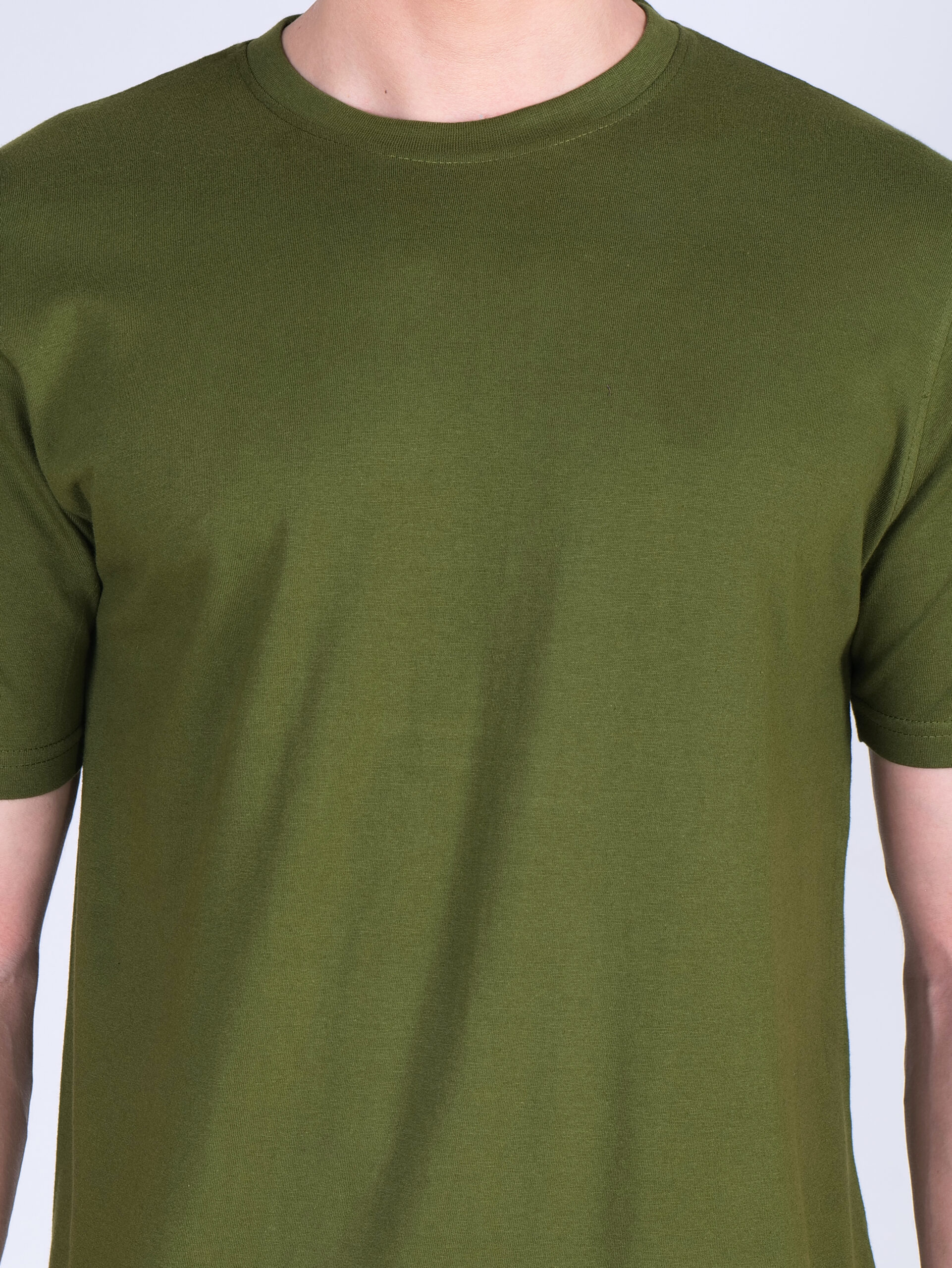 Cotton Plain-Regular Fit - ARMY GREEN - Image 6