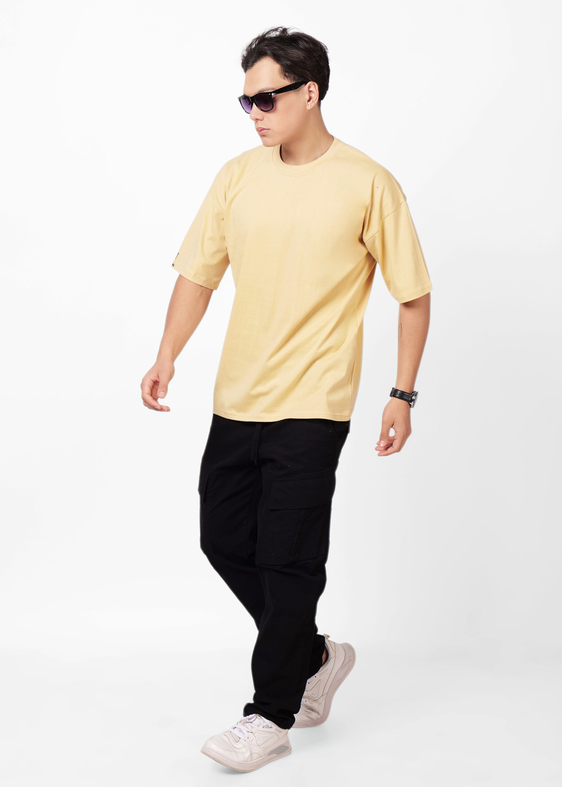 Oversized Solid Heavy Cotton - BIEGE - Image 7