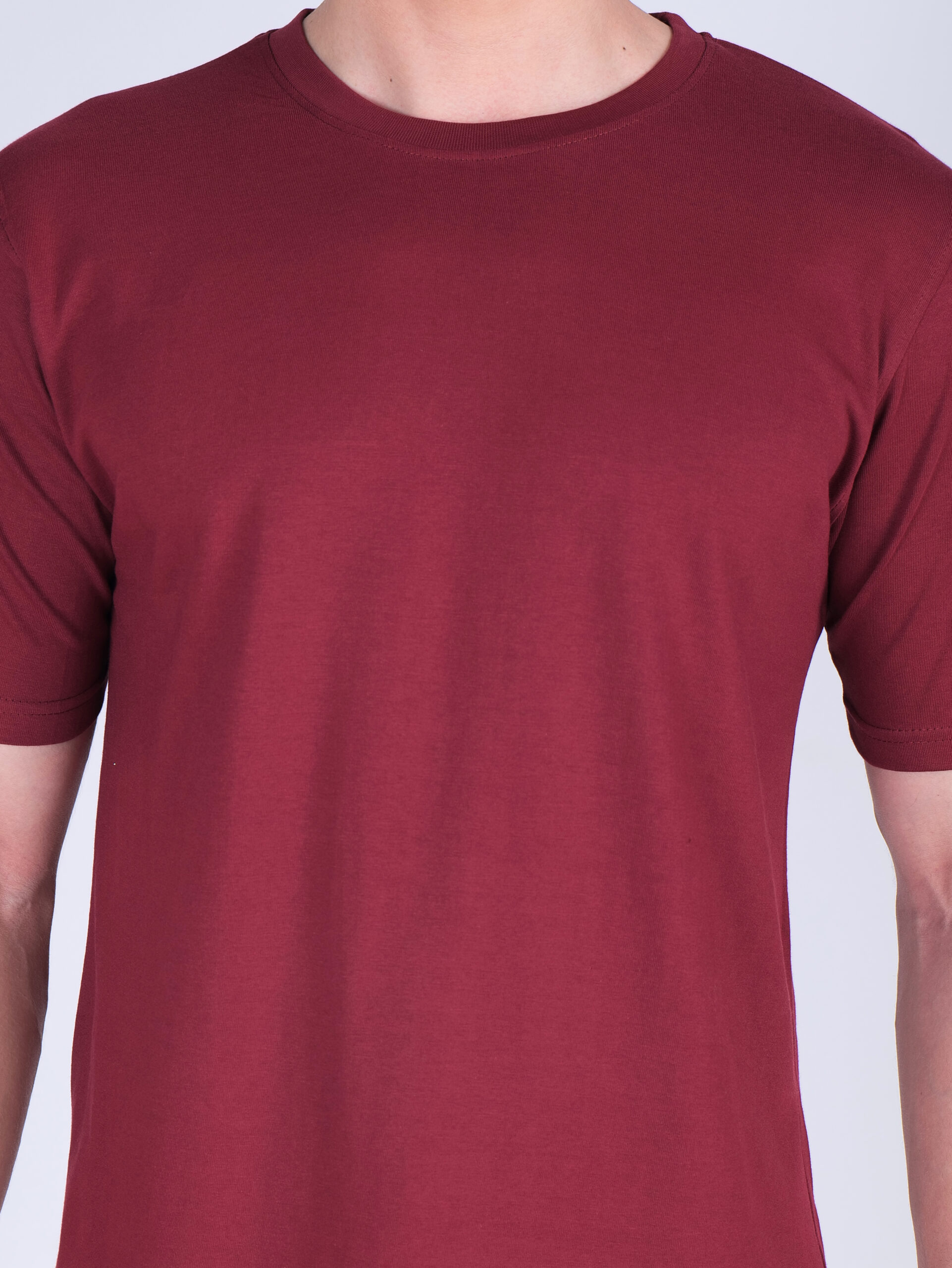 Cotton Plain-Regular Fit-MAROON - Image 7